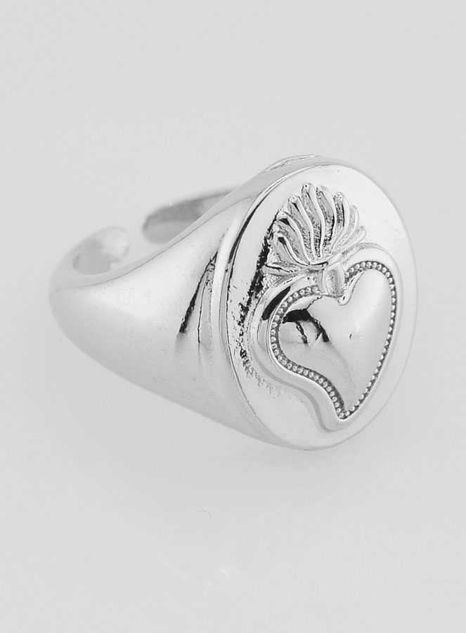 Chevalière Ex Voto in Ottone Argentato Regolabile (pic 2)