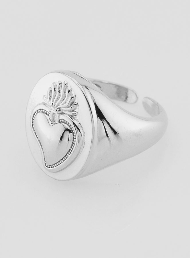 Chevalière Ex Voto in Ottone Argentato Regolabile (pic 3)