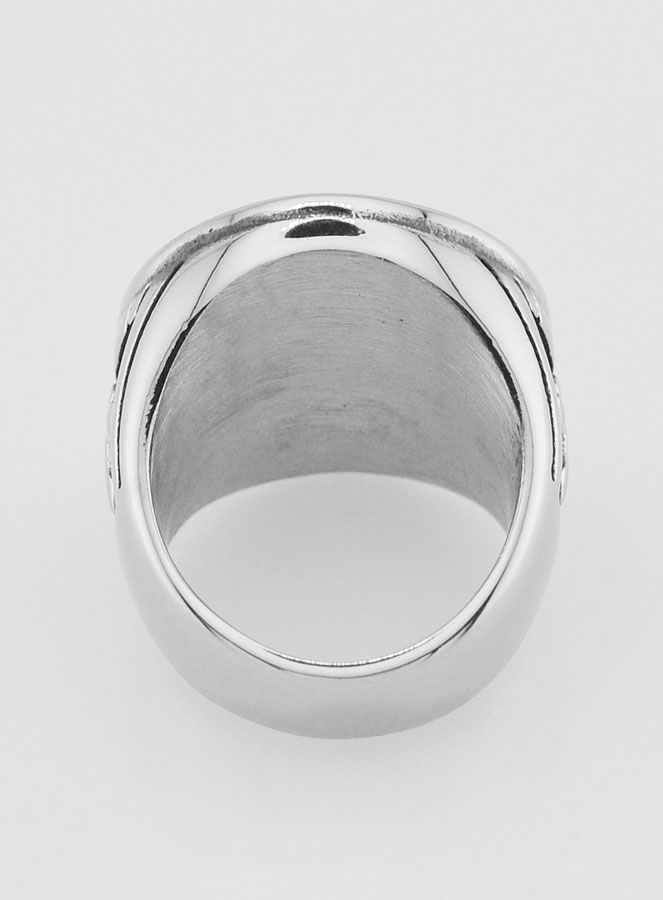 Chevalière di San Benedetto in Acciaio Inox - T14 (pic 4)