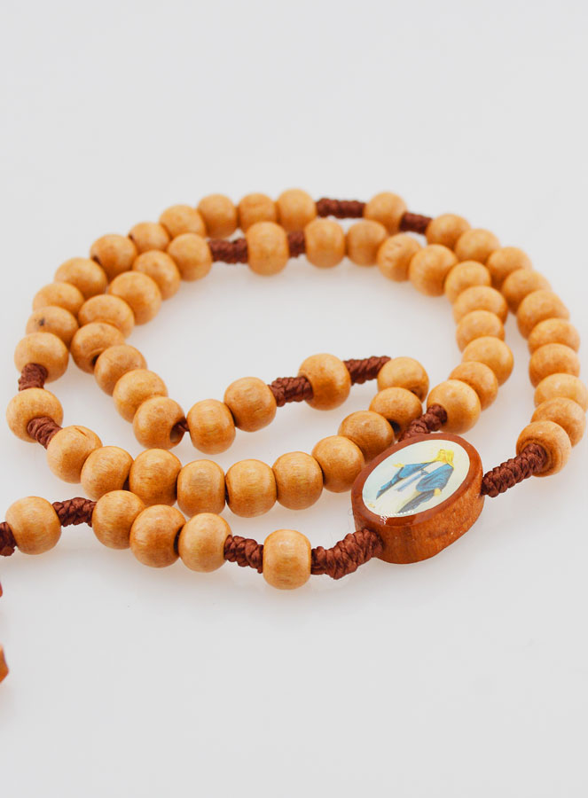 Rosari Vergine Miracolosa Grani in Legno (pic 3)