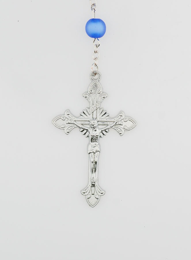 Rosario Medaglia Miracolosa Perle Blu (pic 3)
