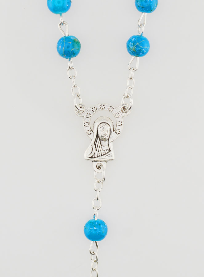 Rosario Vergine Maria - Decorato con Fiori (pic 4)