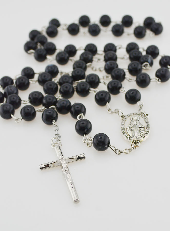 Rosario Medaglia Miracolosa Grani Neri (pic 2)