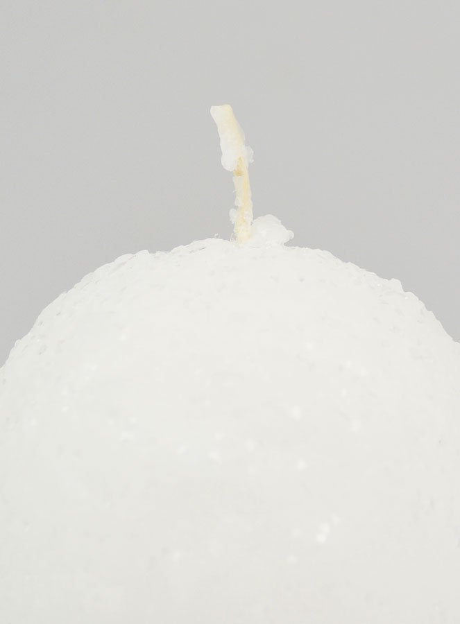 Candela Decorazione Palla d'Inverno - 8cm (pic 3)