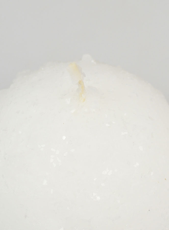 Candela Decorazione Palla d'Inverno - 8cm (pic 4)