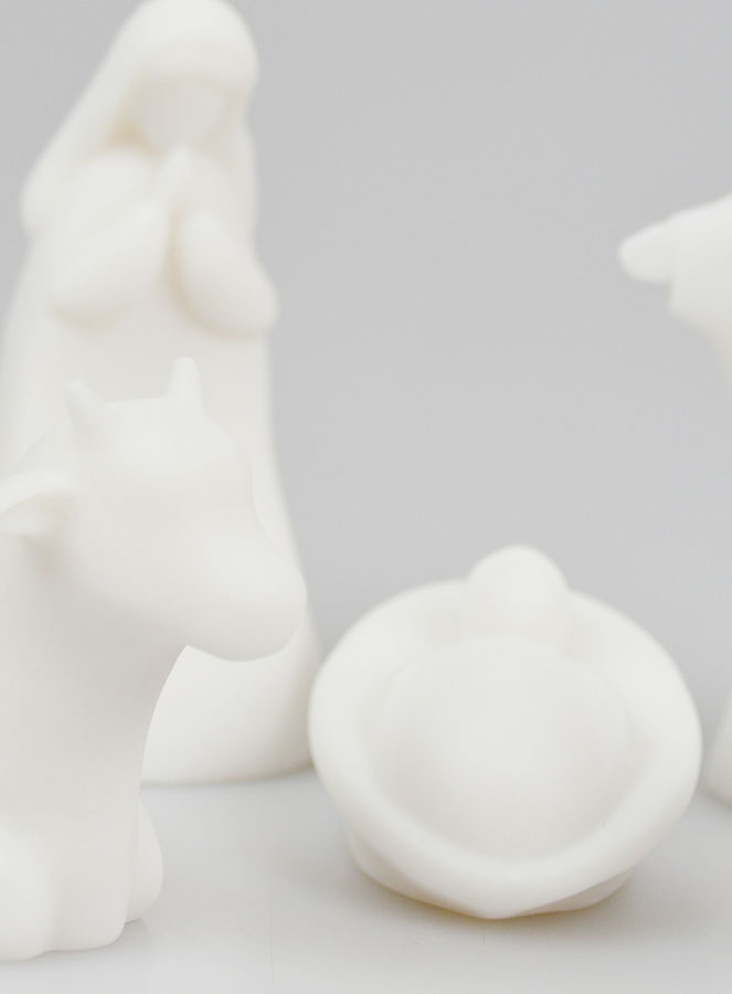 Presepe di Natale in Alabastro - 5 Pezzi (pic 3)