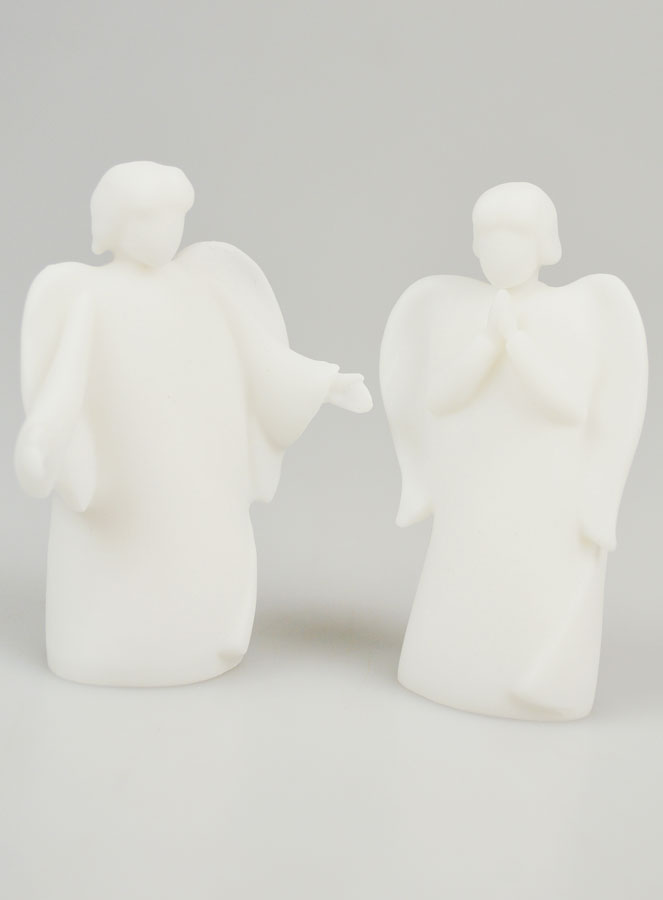 Presepe di Natale in Alabastro - Angeli Messaggeri 8,5 cm (pic 1)