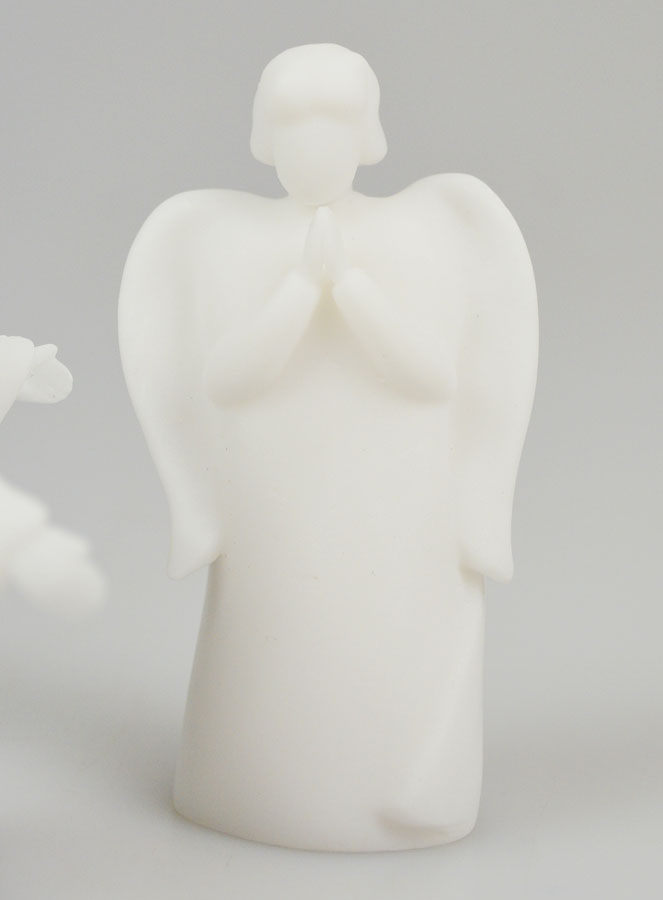 Presepe di Natale in Alabastro - Angeli Messaggeri 8,5 cm (pic 4)