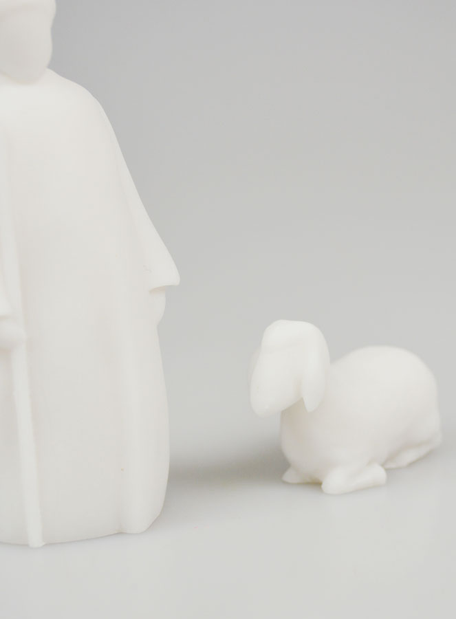 Presepe di Natale in Alabastro - Pastore e Pecora 9cm (pic 2)