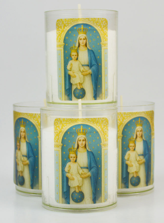 Set di 4 Candele Votive alla Madonna delle Vittorie (pic 1)