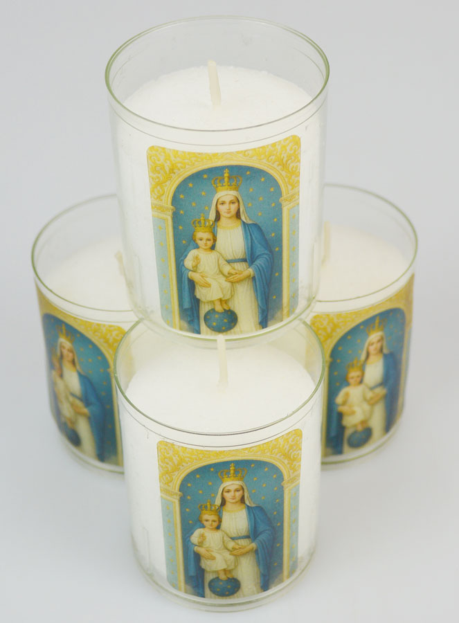 Set di 4 Candele Votive alla Madonna delle Vittorie (pic 2)
