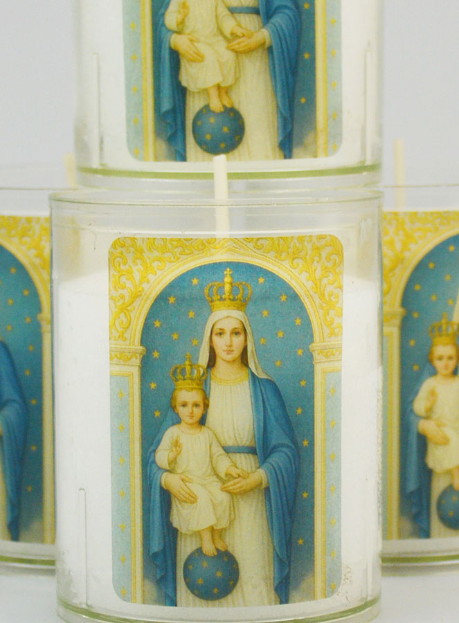 Set di 4 Candele Votive alla Madonna delle Vittorie (pic 3)