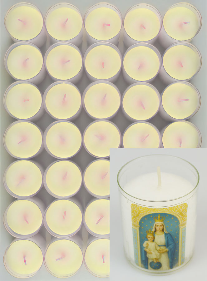 Set di 48 Candele Votive Nostra Signora delle Vittorie (pic 2)