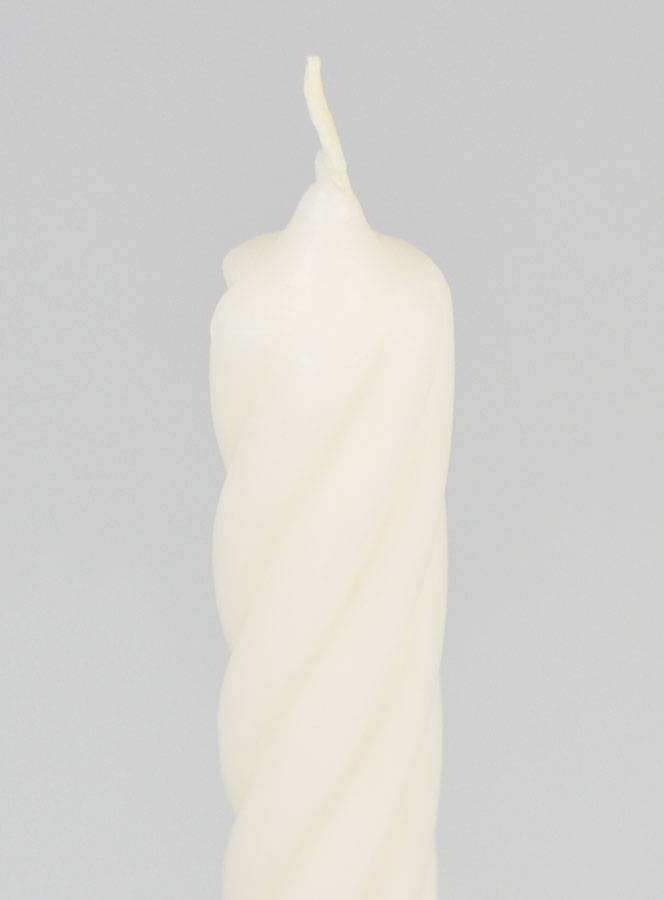 Candela Rustica Twist 25cm - Avorio (pic 4)