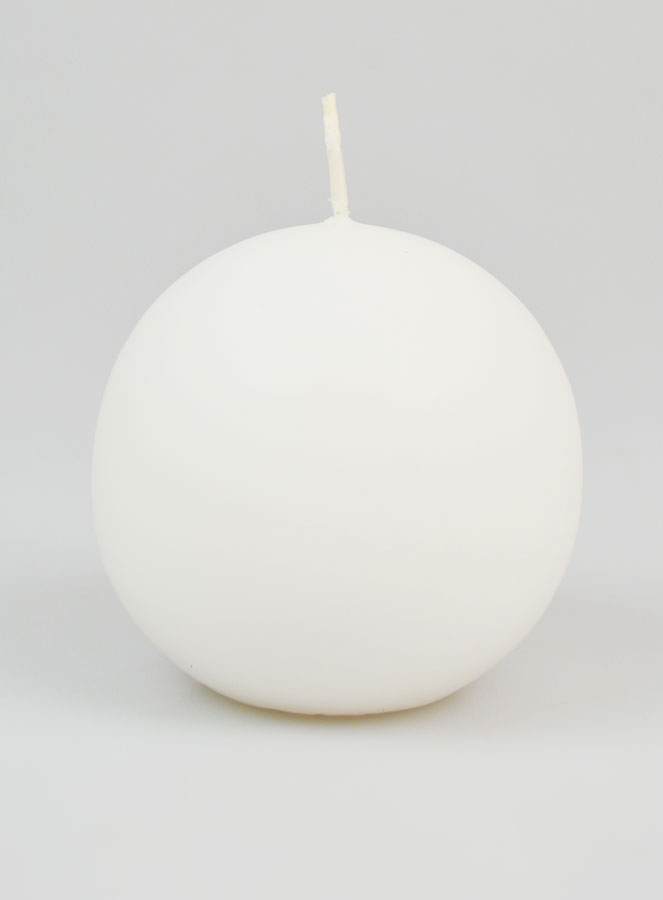 Candela Sfera Decorativa 80mm - Bianco (pic 1)