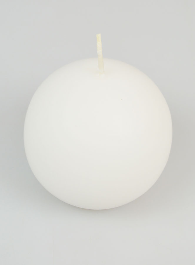 Candela Sfera Decorativa 80mm - Bianco (pic 2)