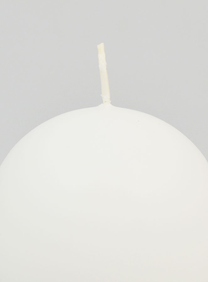 Candela Sfera Decorativa 80mm - Bianco (pic 3)