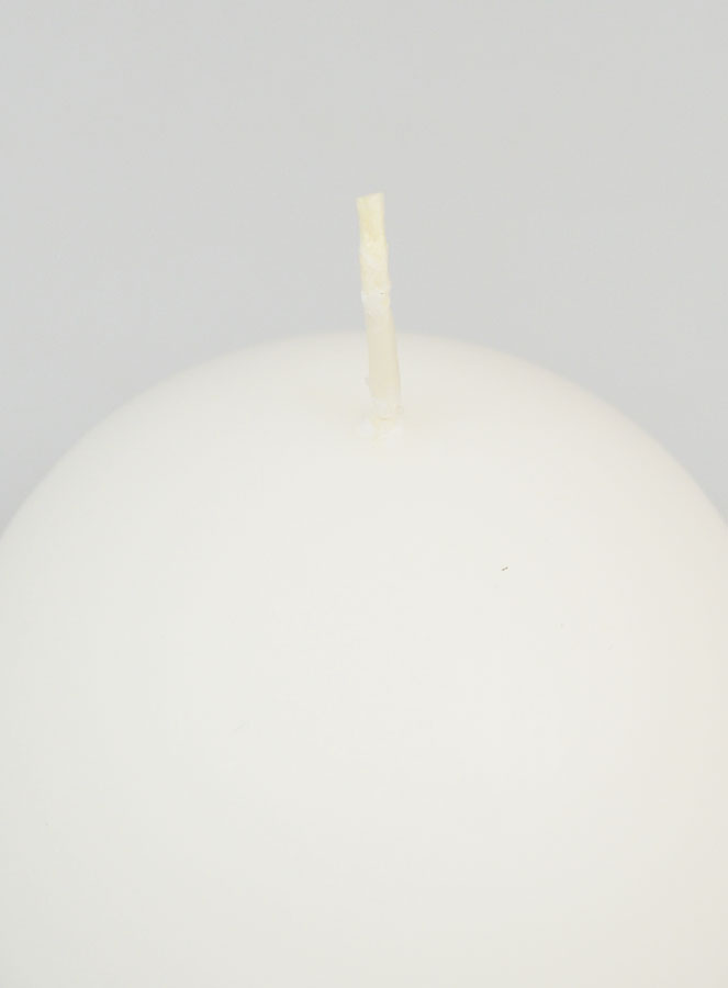Candela Sfera Decorativa 80mm - Bianco (pic 4)