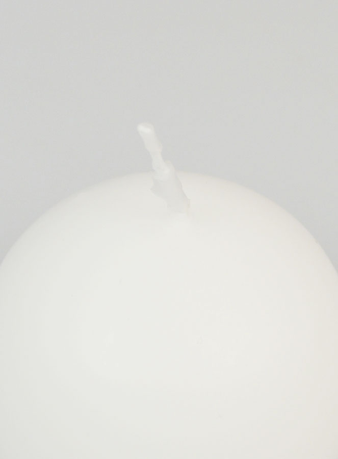 Candela Sfera Decorativa 60mm - Bianco (pic 4)