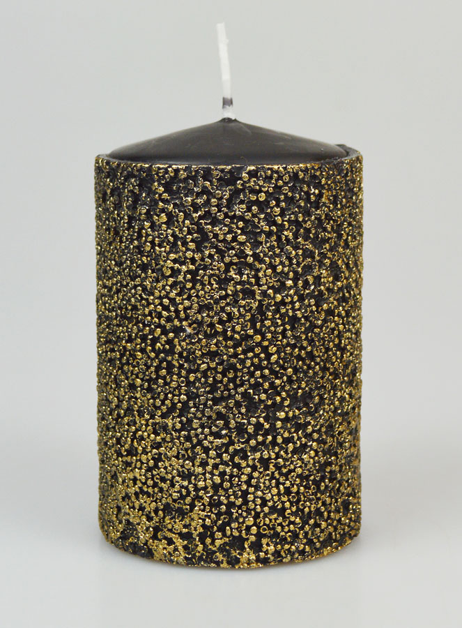 Candela Decorativa di Lusso - Nero & Oro (pic 1)