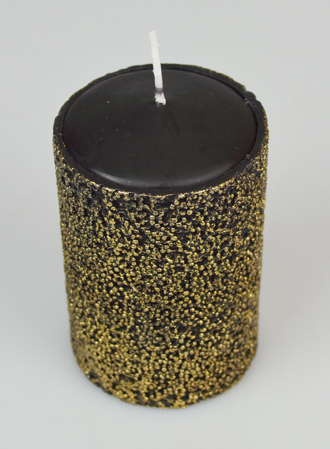 Candela Decorativa di Lusso - Nero & Oro (pic 2)