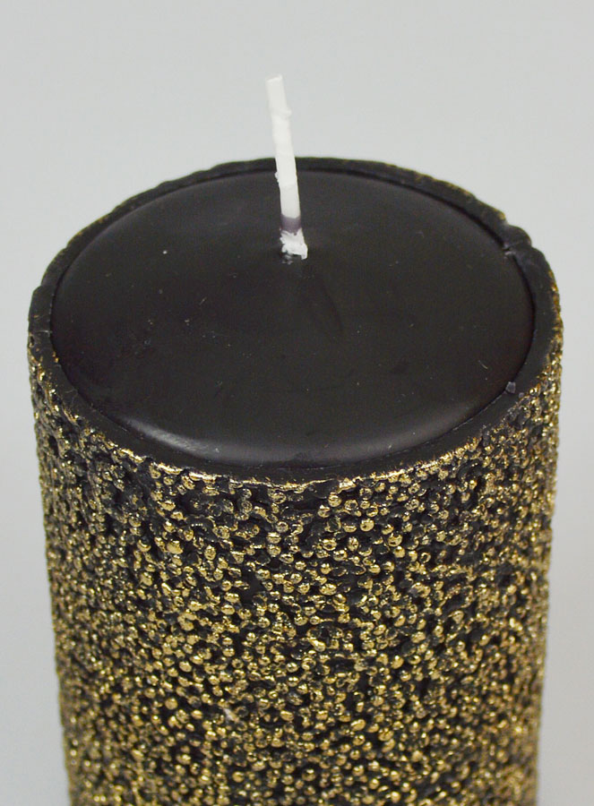 Candela Decorativa di Lusso - Nero & Oro (pic 4)