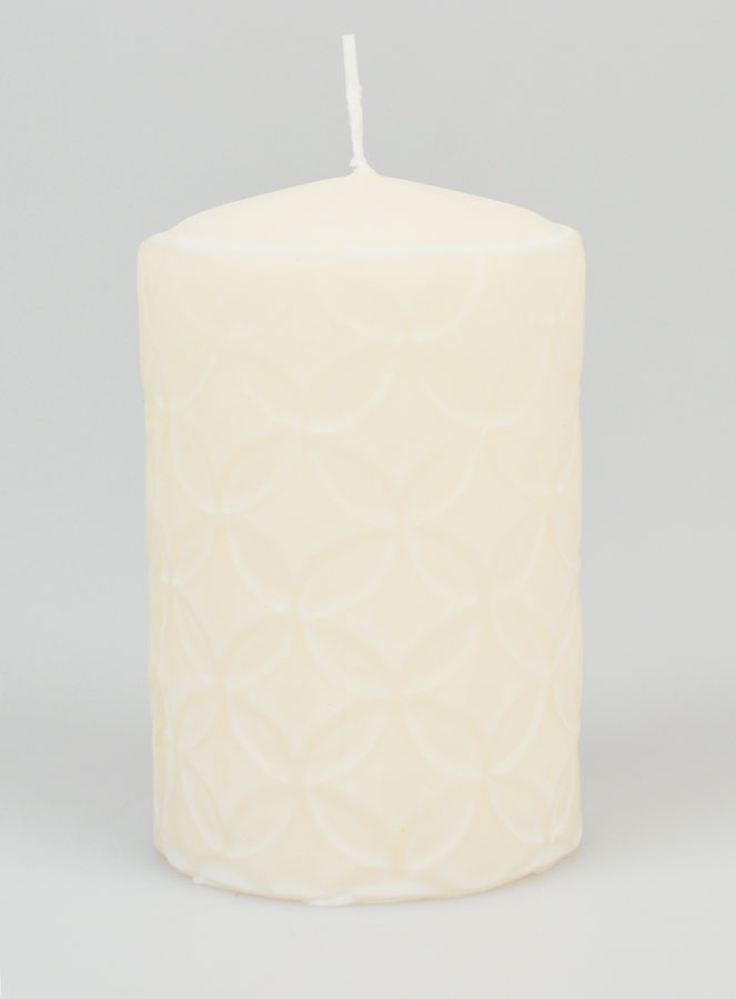 Candela Decorativa Effetto Ceramica – Avorio (pic 1)