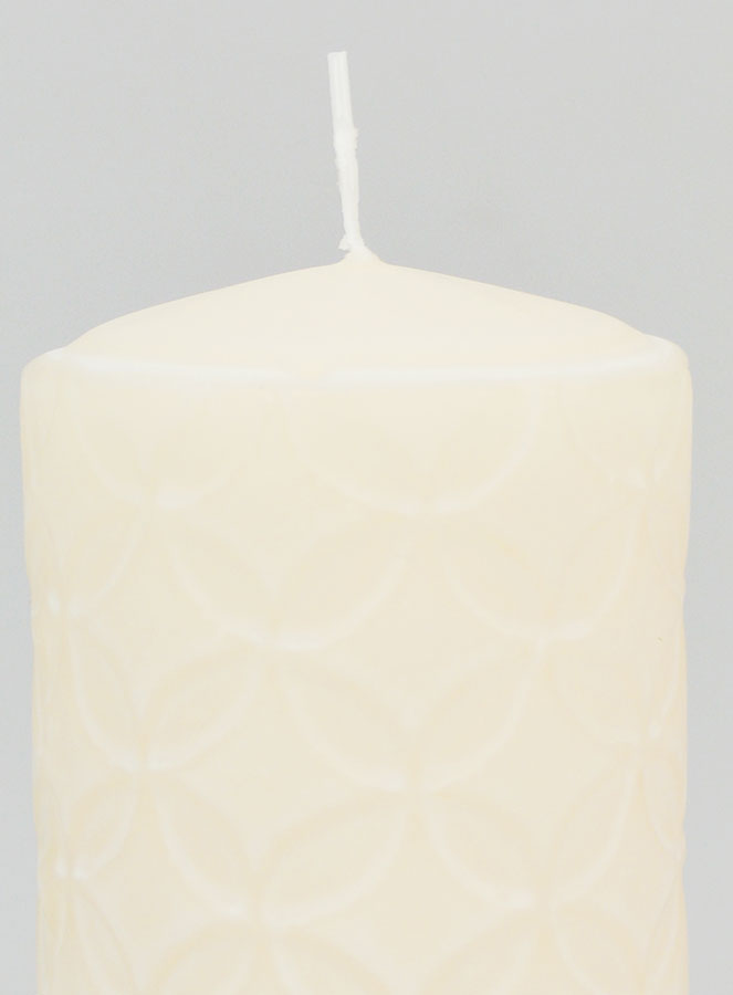 Candela Decorativa Effetto Ceramica – Avorio (pic 3)