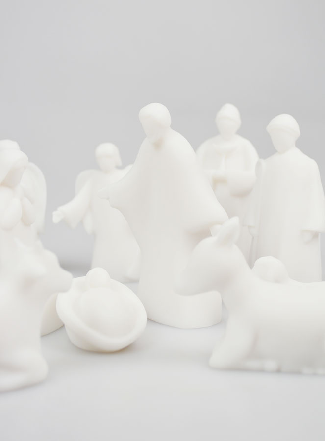 Presepe di Natale Completo in Alabastro - 12 Pezzi (pic 2)