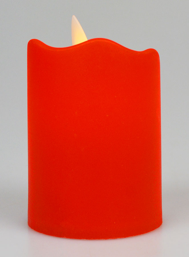 Candela da Chiesa Elettrica a Batteria - Rossa (pic 4)