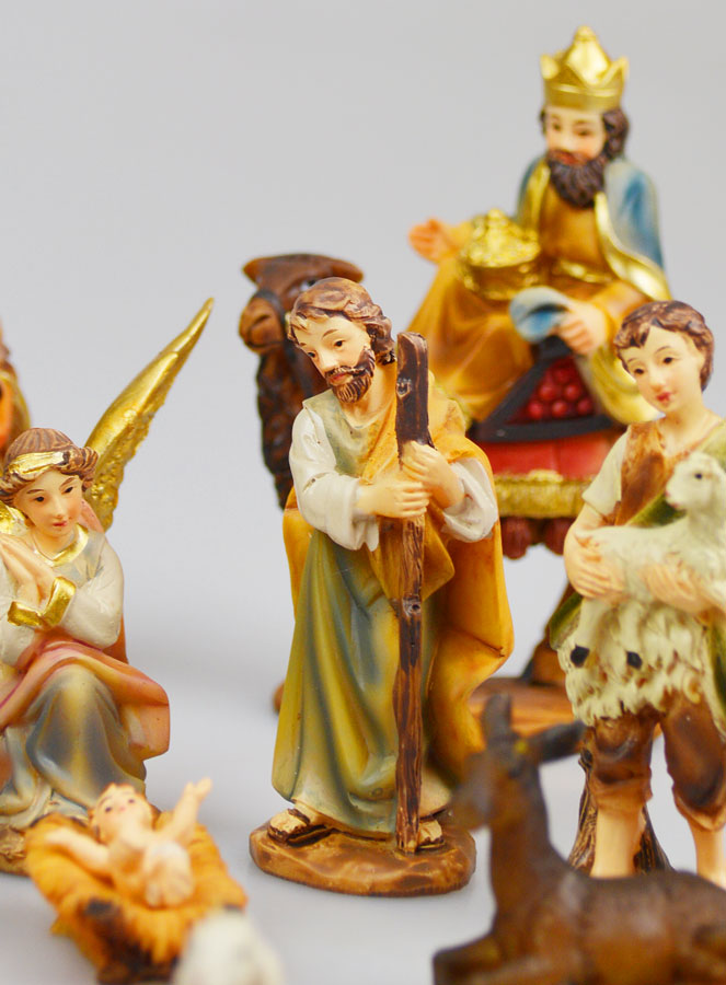 Presepe di Natale con 11 statuine - 7 cm (pic 3)