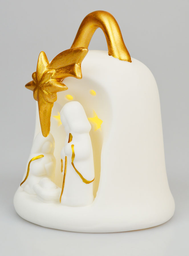 Statua della Natività a Campana Luminosa - 14 cm (pic 2)