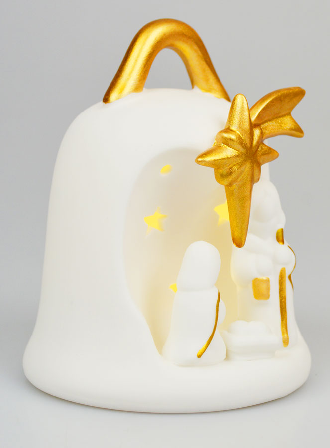 Statua della Natività a Campana Luminosa - 14 cm (pic 3)