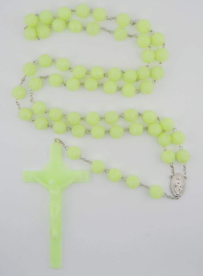 Grande Rosario da Parete Fluo - Vergine Miracolosa (pic 1)
