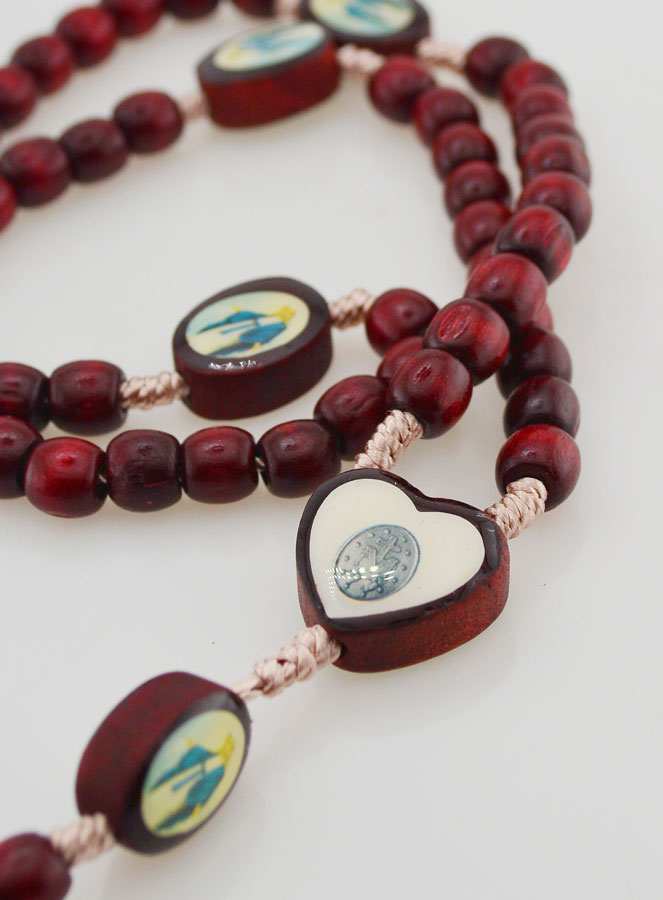 Rosario della Vergine Miracolosa – Grani in Legno (pic 4)