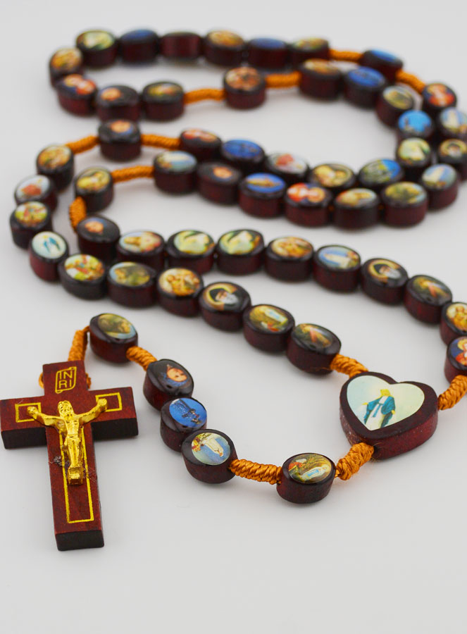Rosario della Vergine Miracolosa in Legno - 60 cm (pic 2)