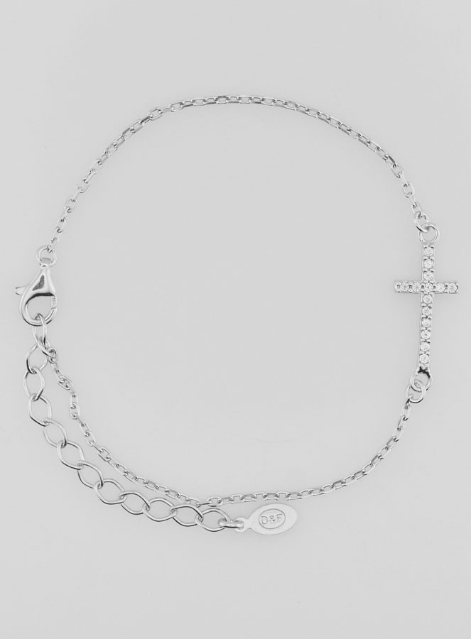 Bracciale Religioso con Croce - Argento 925 (pic 1)
