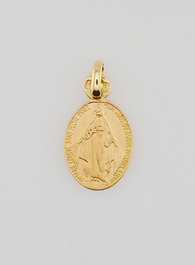 Medaglia Miracolosa in Oro 18k - 10 mm (pic 1)
