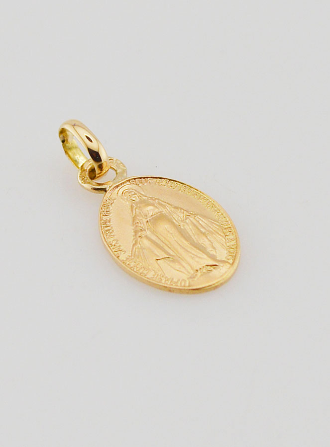 Medaglia Miracolosa in Oro 18k - 10 mm (pic 3)