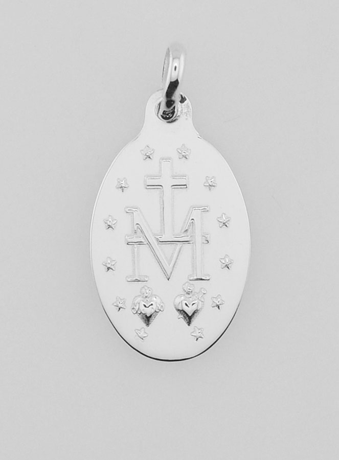 Medaglia Miracolosa in Argento Massiccio - 19 mm (pic 4)