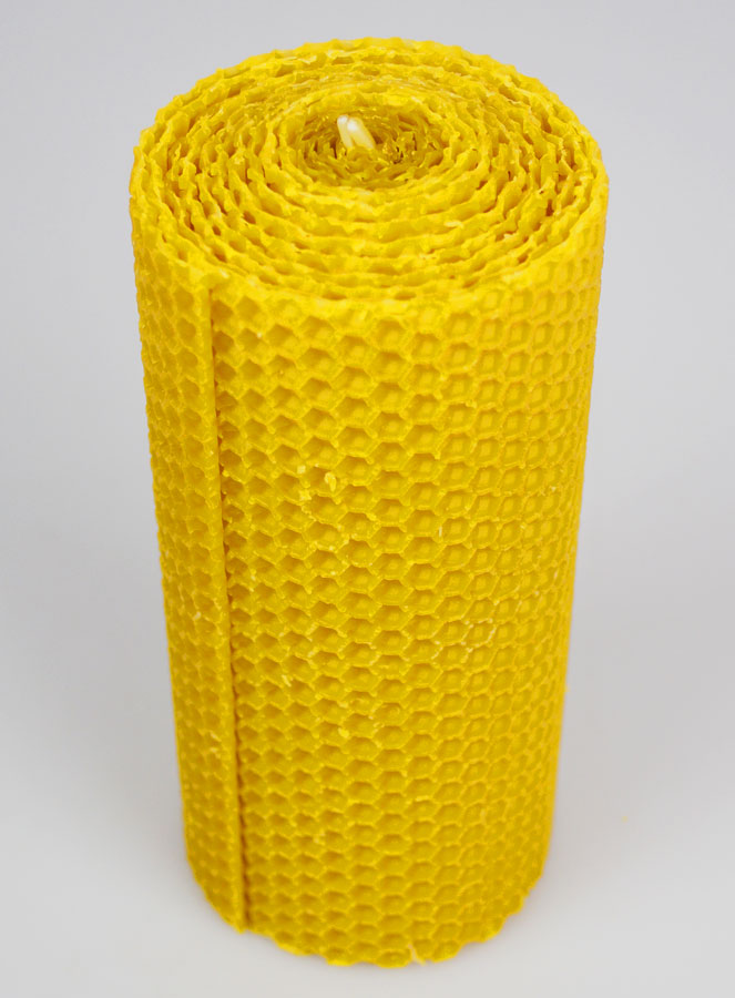 Candela Decorativa 100% Cera d’Ape - 15x6cm (pic 2)