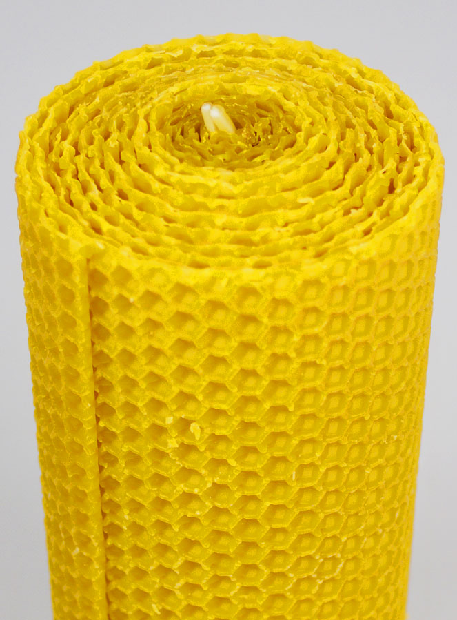 Candela Decorativa 100% Cera d’Ape - 15x6cm (pic 4)