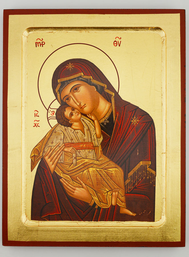 Icona Religiosa della Vergine della Tenerezza - 24 cm (pic 1)