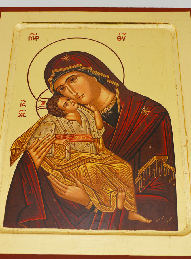 Icona Religiosa della Vergine della Tenerezza - 24 cm (pic 2)