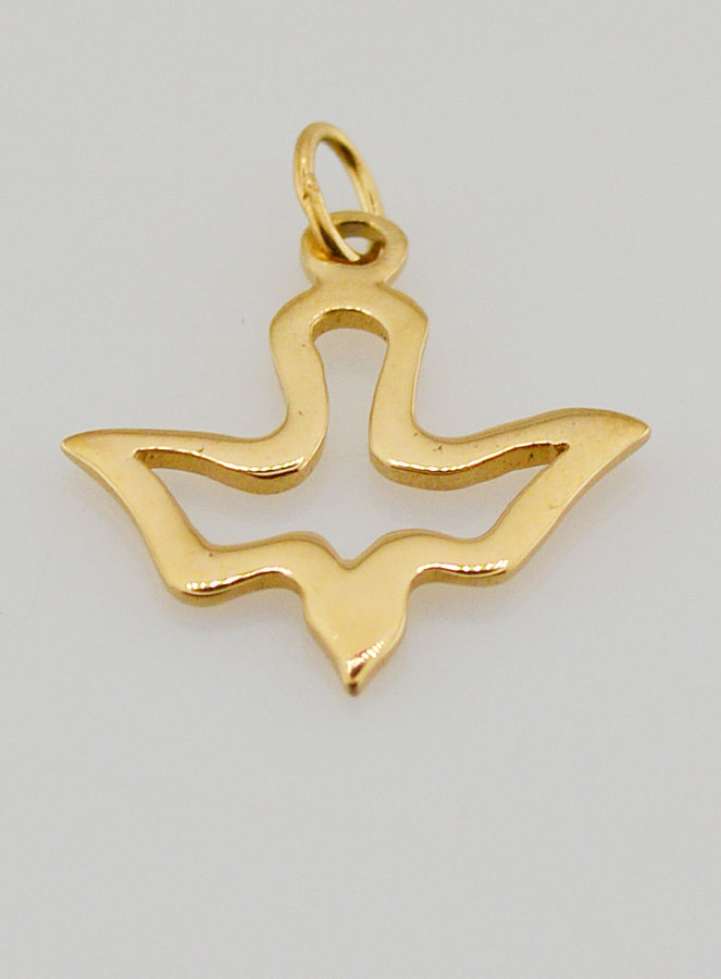 Medaglia di Cresima - Spirito Santo in Inox (pic 2)