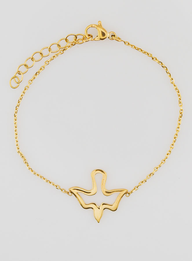 Bracciale di Cresima Spirito Santo in Inox Dorato (pic 1)