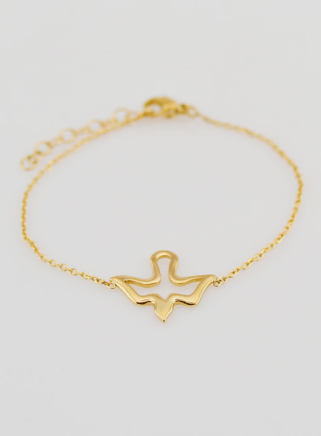 Bracciale di Cresima Spirito Santo in Inox Dorato (pic 2)