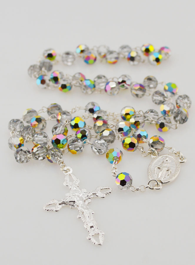 Rosario Madonna Miracolosa Argento 925 & Cristallo (pic 2)