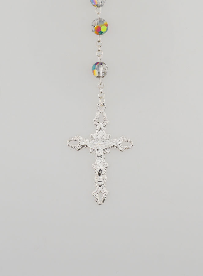 Rosario Madonna Miracolosa Argento 925 & Cristallo (pic 3)