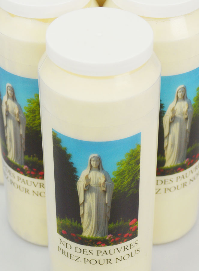 Pacco da 6 Candele per Novena Alla Madonna dei Poveri (pic 4)